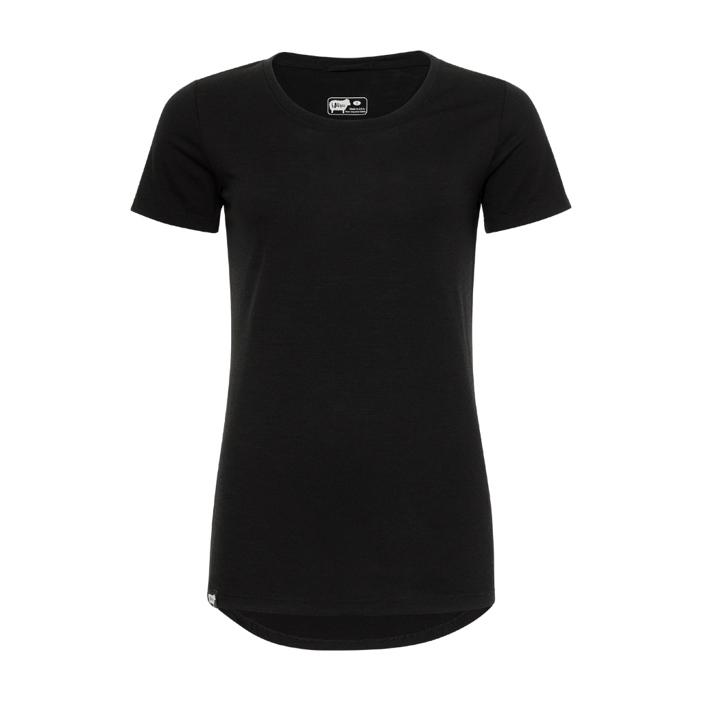 Women&#39;s 100% Merino Wool Short Sleeve Shirt - Nootkas